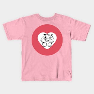 Cat lover/Cat in my heart Kids T-Shirt